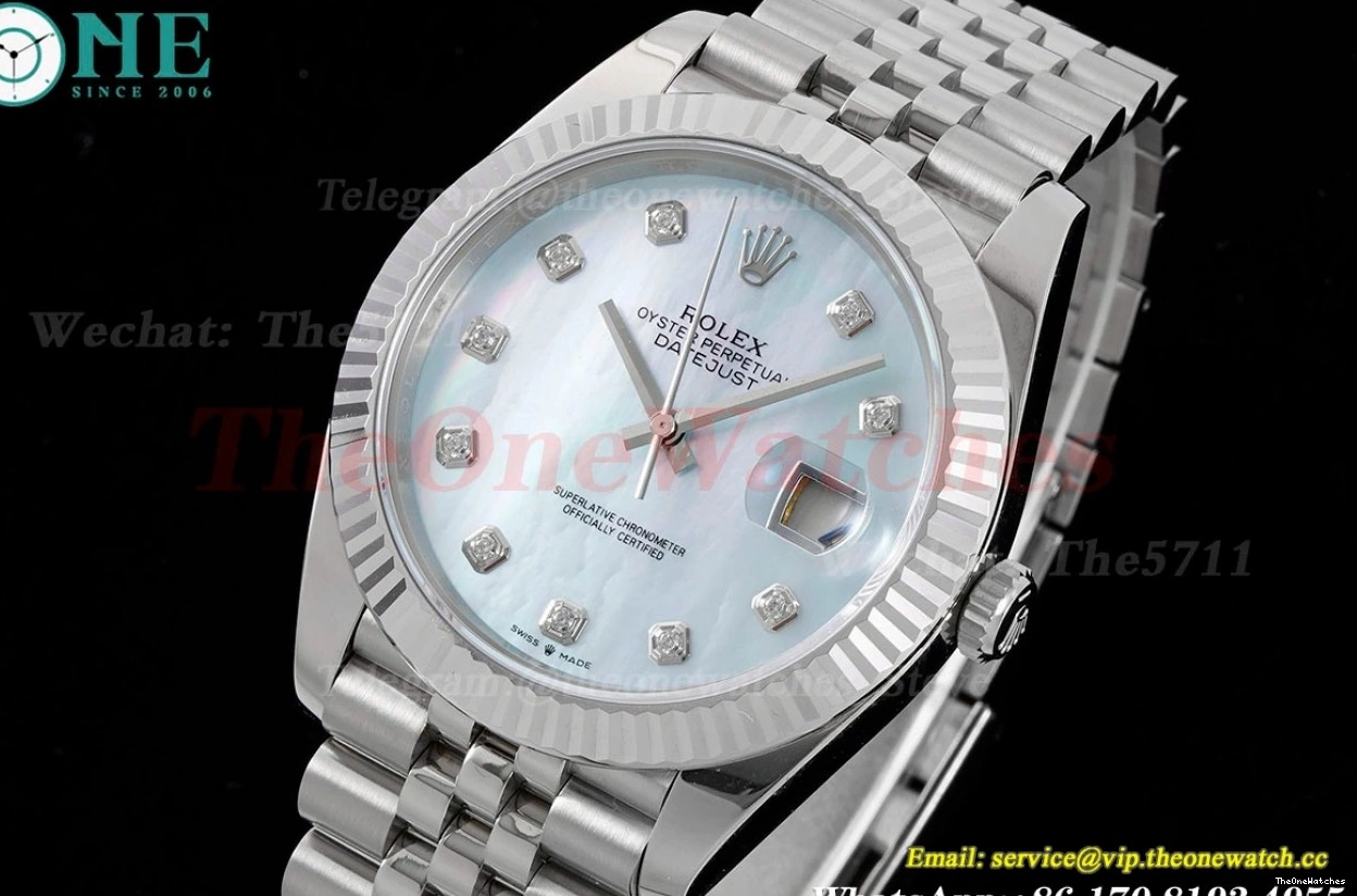 904L Datejust 126334 Jubilee 41mm Flt King Dial Mop SS SS VR3235 0301